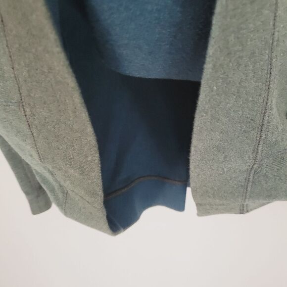 Tommy Bahama Flipshore Reversible 1/2-Zip Pullover Size Large in Green & Blue - Picture 4 of 9